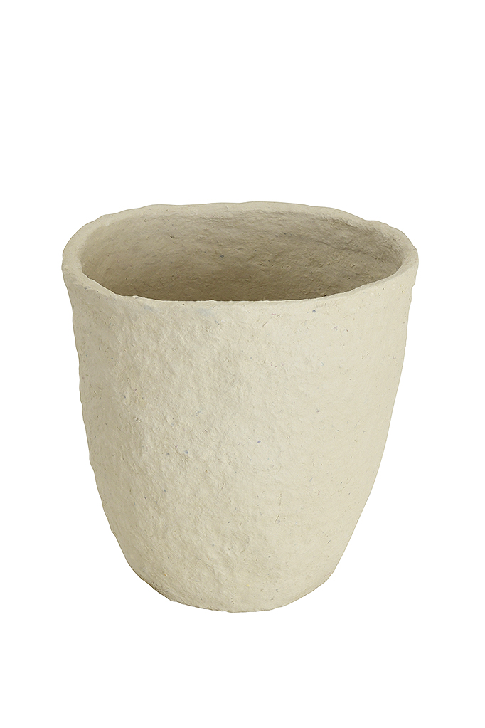 Paper Mache Bin in Natural Finish