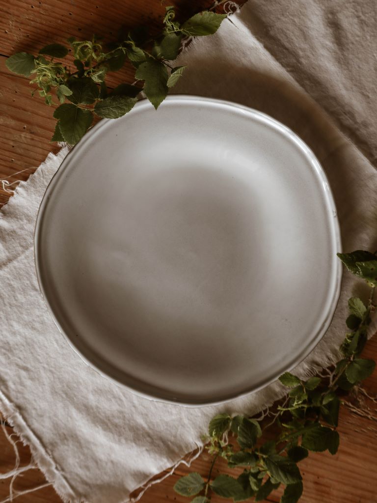 Stone Ceramic Dessert plate 21 cm diameter