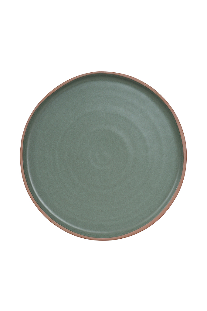 Terracotta Green Dinner Plate