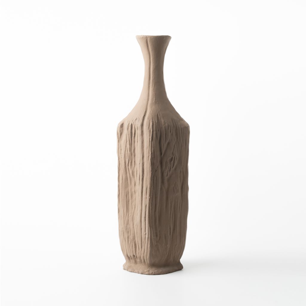 Aluminium taupe vase