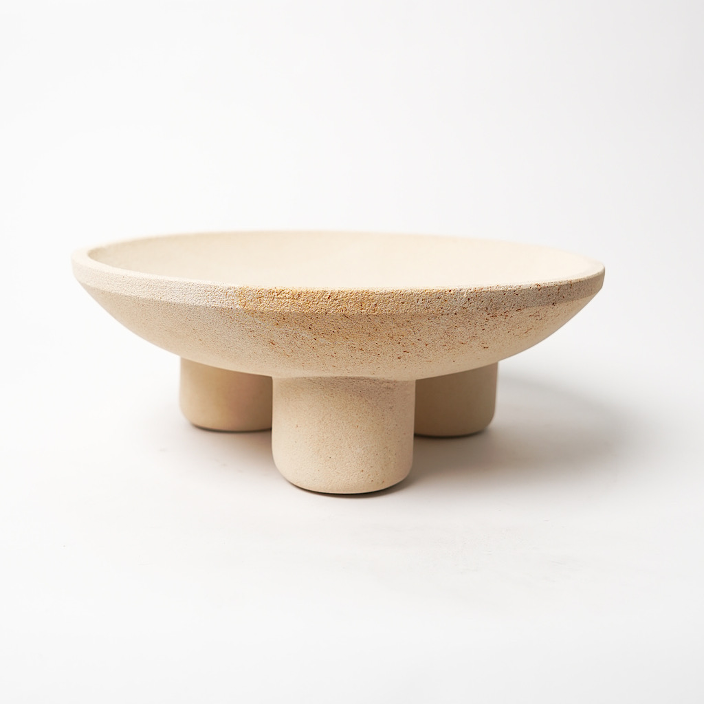 Natural stone reception bowls