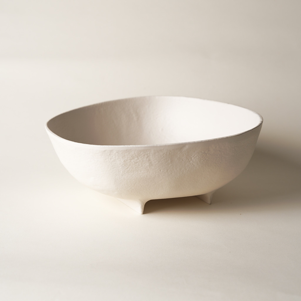  IVORY ALUMINIUM BOWL SET - LARGE