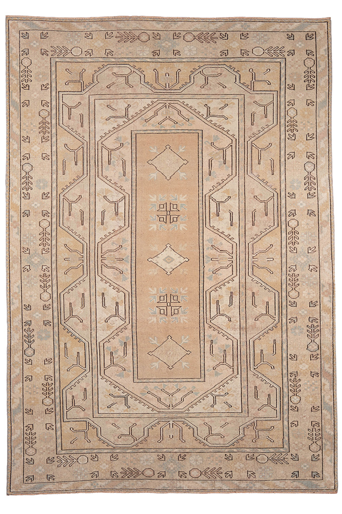 TURKISH ANATOLIAN MUGLA MILAS RUG WOOL ON WOOL 50 YEARS OLD