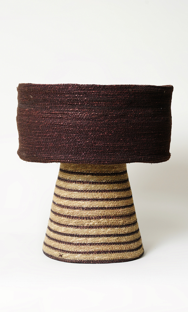 SIDE LAMP - BROWN STRIPED (50X42X43)
