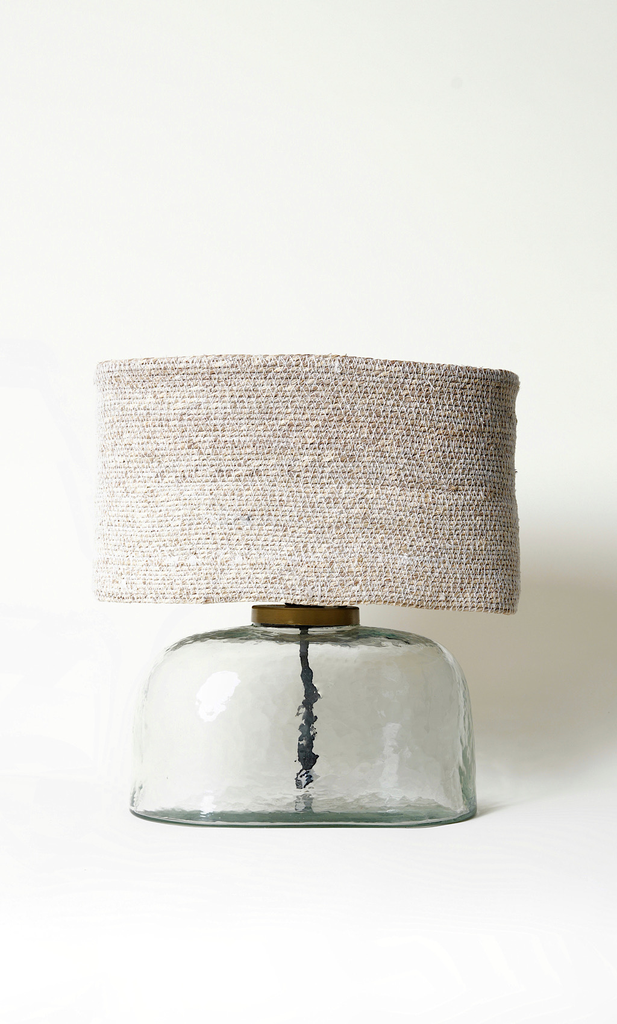 SIDE LAMP - GLASS BASE (39X32X59)