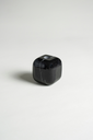 BLACK MARQUINA MARBLE SINGLE CANDLE HOLDER