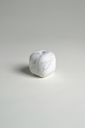 WHITE VOLAKAS MARBLE SINGLE CANDLE HOLDER
