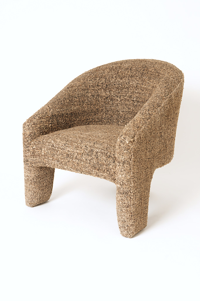 Sculpted Textured Accent Chair