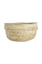 Paper Mache bowl with flat base