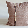 Brown Stitch Cushion Cover